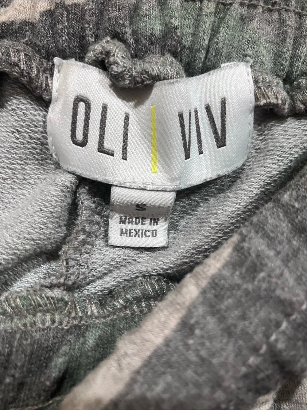 Oli Viv Camo Jogger Sweatpants Drawstring Size Small - Picture 6 of 7
